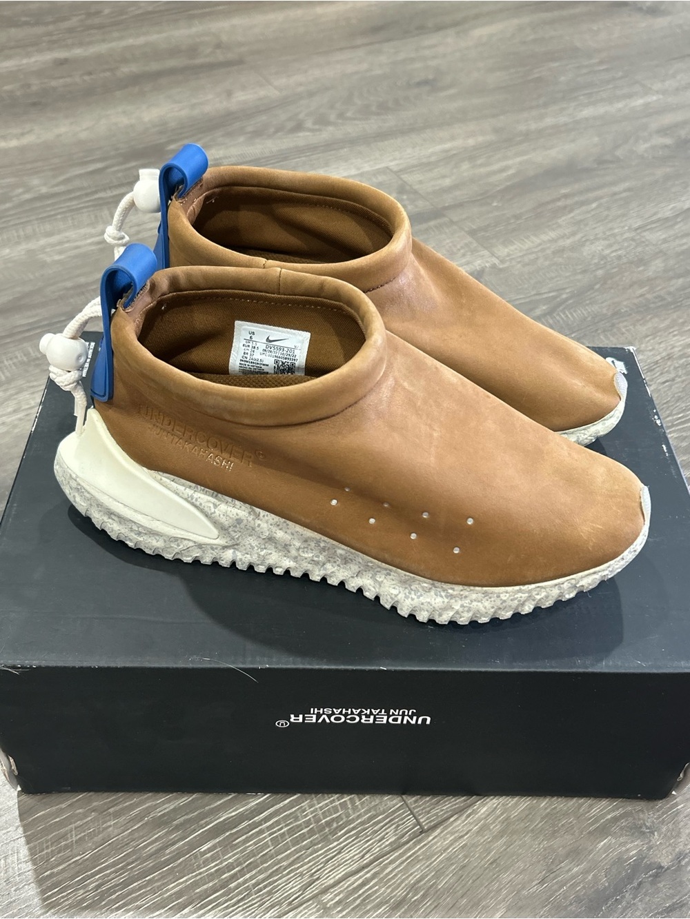 Nike & underover Brown Slip-On Sneaker unisex 38.5